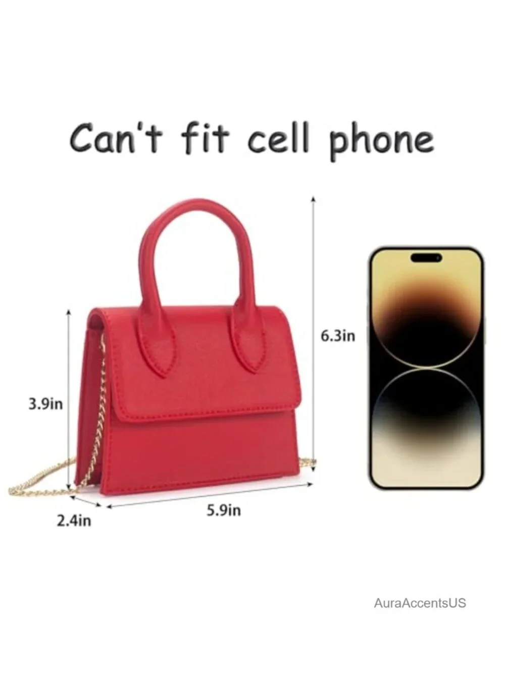 Mini PU Leather Crossbody Bag with Top Handle for Kids Girls